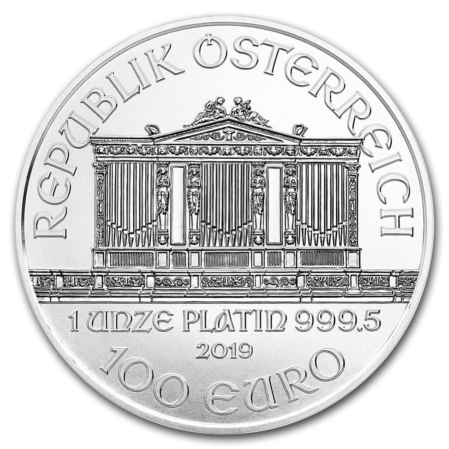 2019 Austria 1 oz Platinum Philharmonic BU