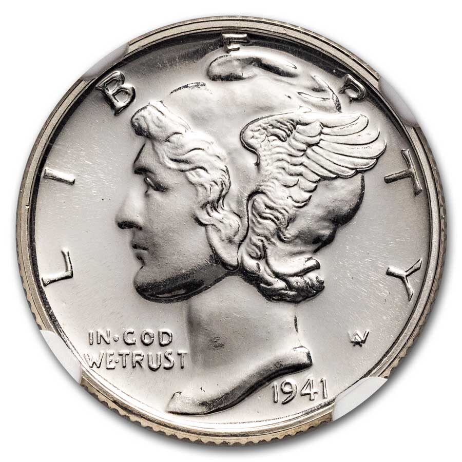 1941 Mercury Dime PF-66 NGC