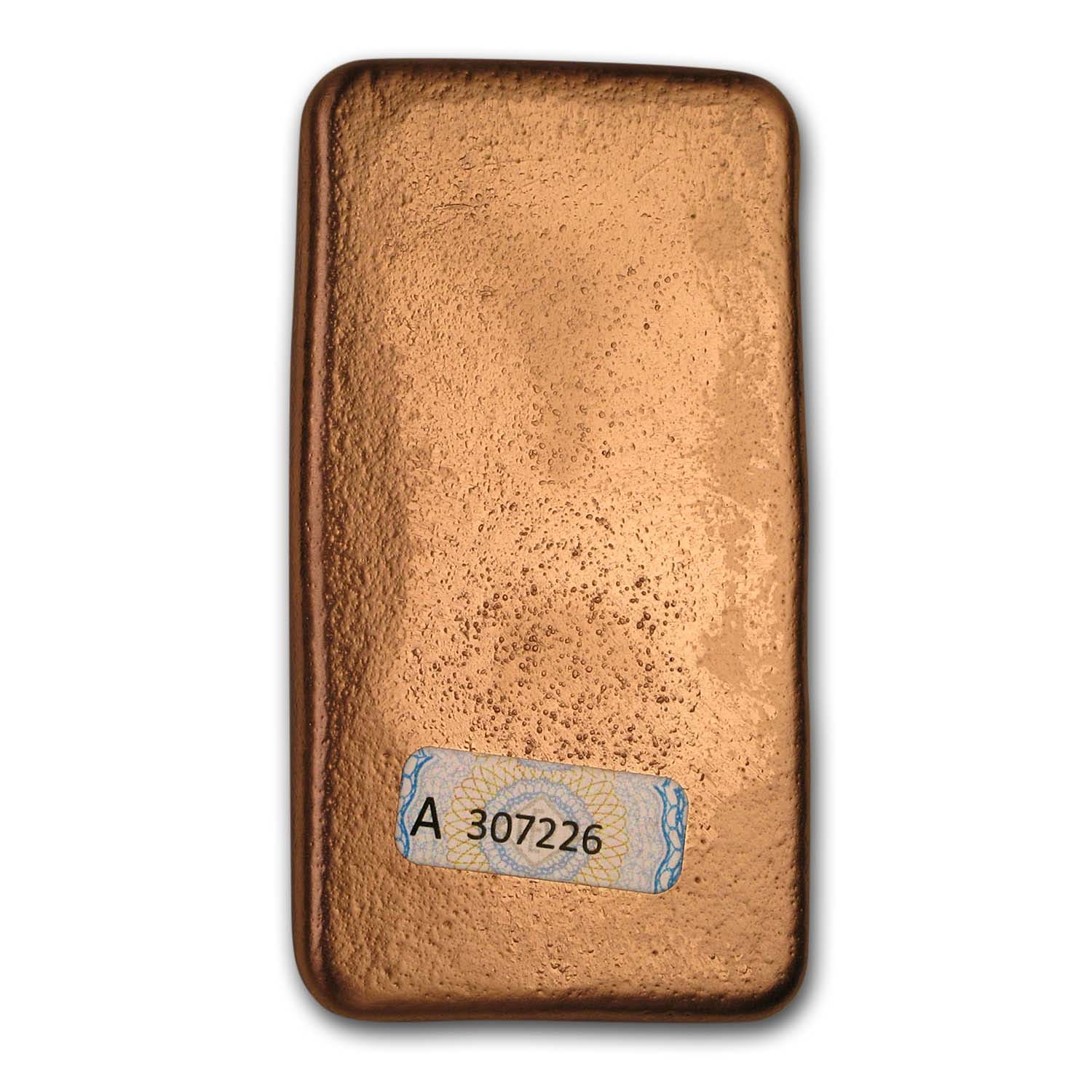 5 oz Copper Bar - Geiger (Poured, .9999 Fine)