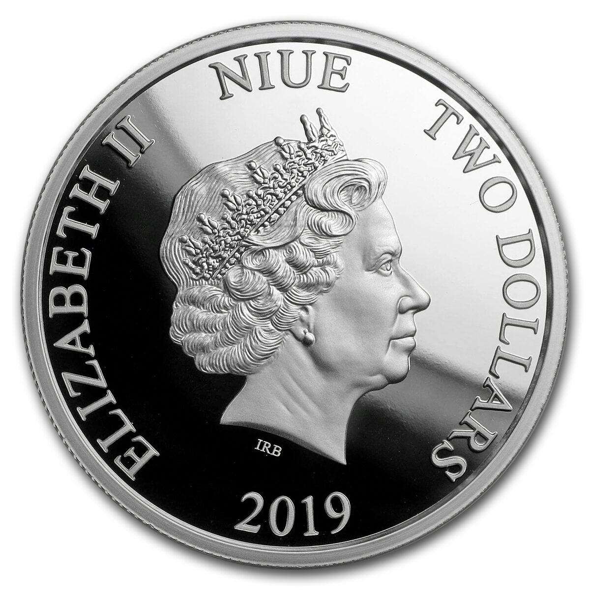 2019 Niue 1 oz Silver $2 Colorized Lunar Year of the Pig