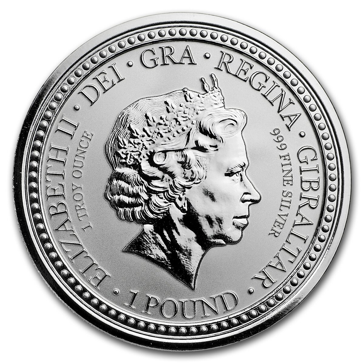 2018 Gibraltar 1 oz Silver Royal Arms of England Proof (Yellow)