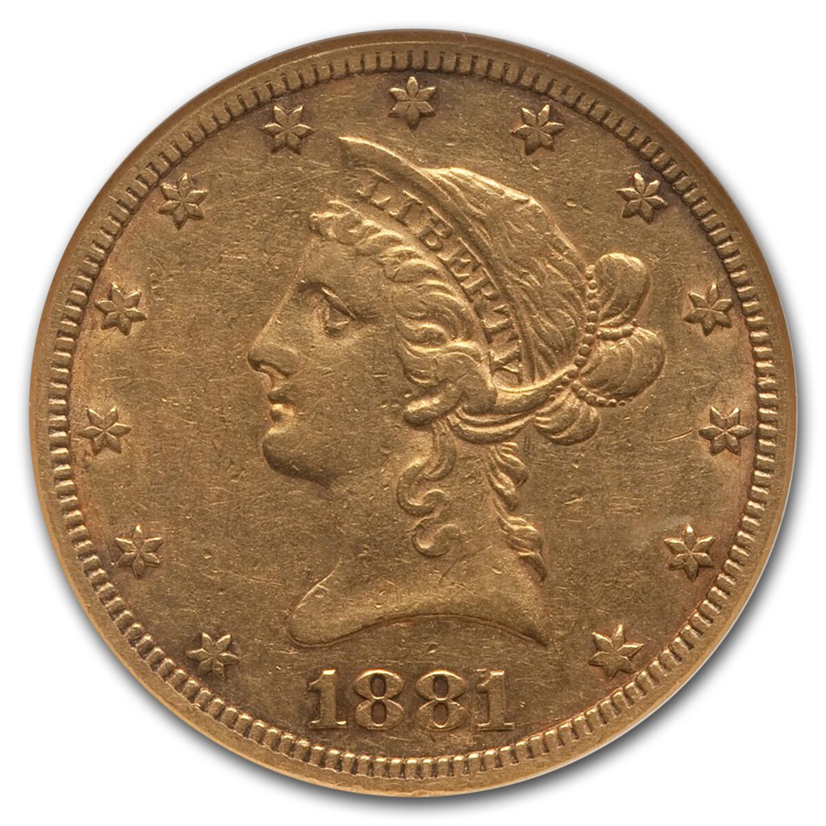 1881-CC $10 Liberty Gold Eagle XF-45 NGC