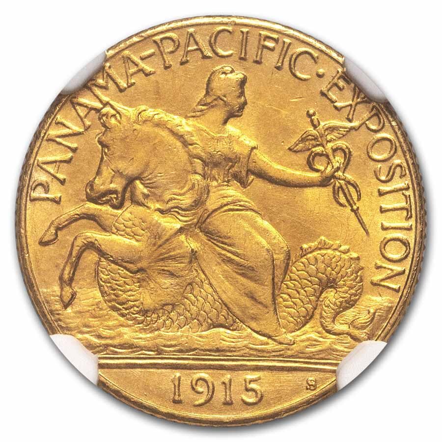 1915-S Gold $2.50 Panama-Pacific MS-64 NGC