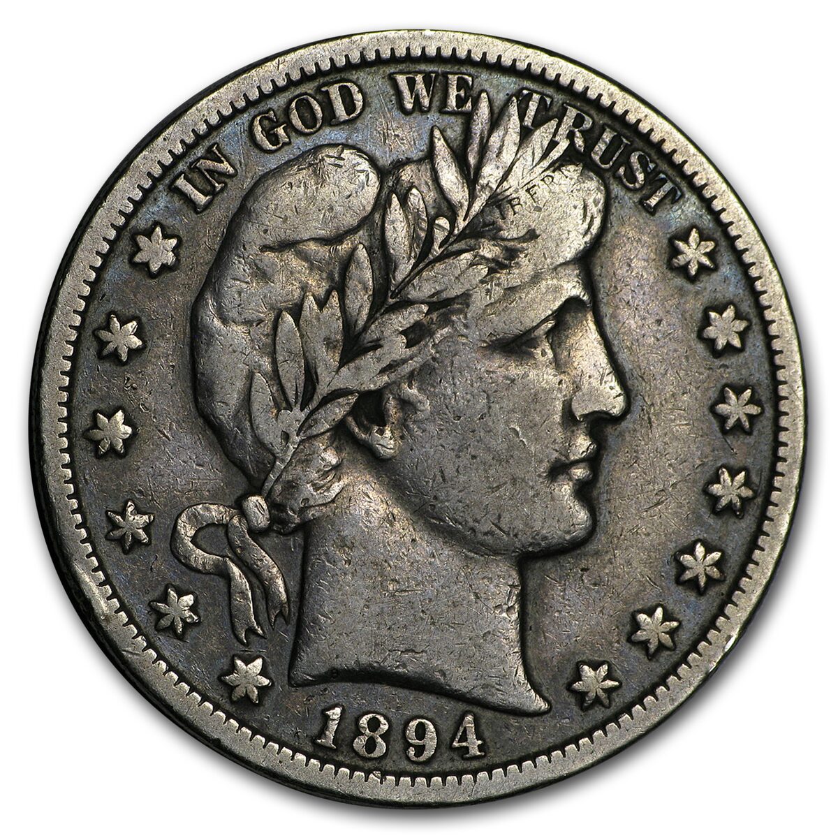 1894-S Barber Half Dollar VF