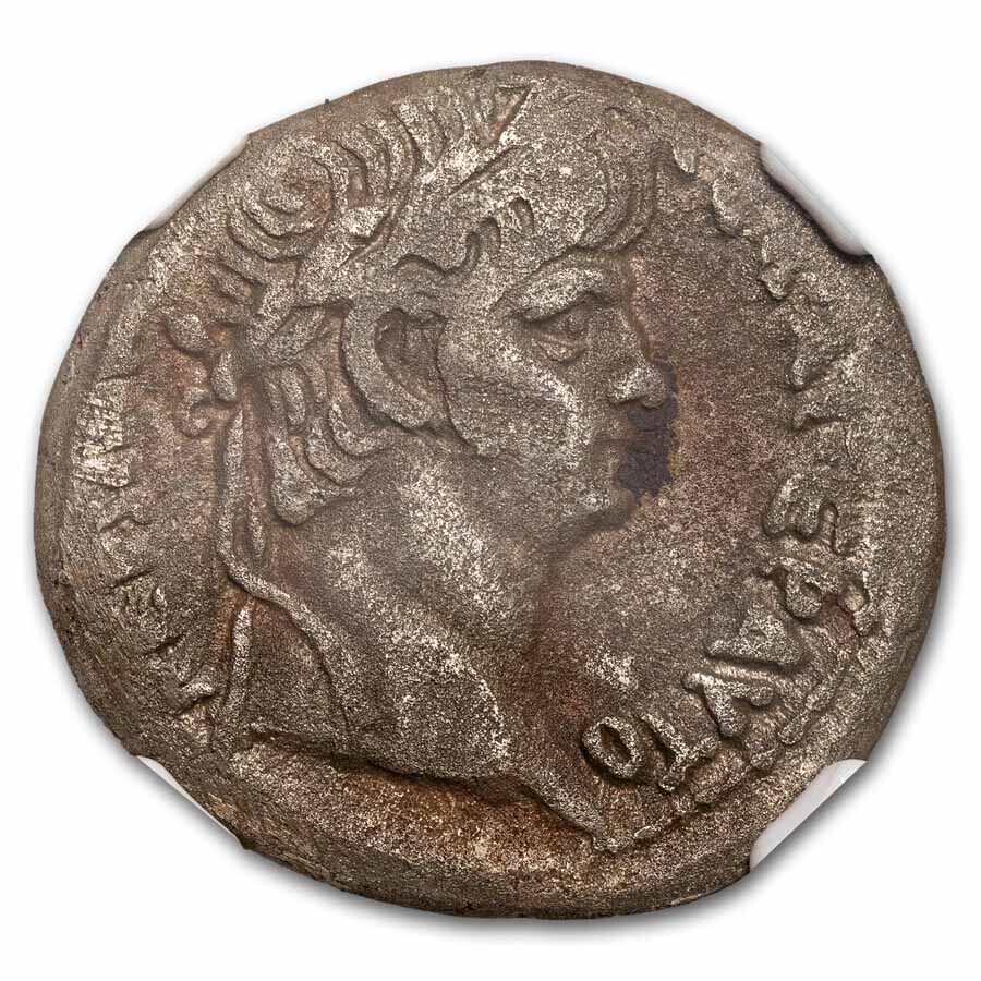 Roman BI Tetradrachm Egypt Nero (54-68 AD) Fine NGC