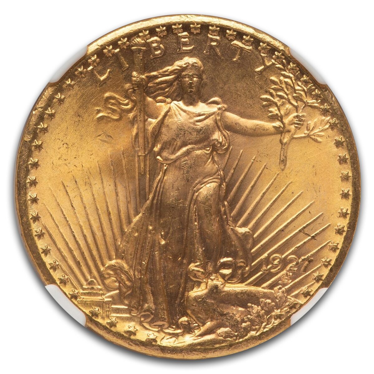 1927 $20 St Gaudens Gold Double Eagle MS-66+ NGC (Plus)
