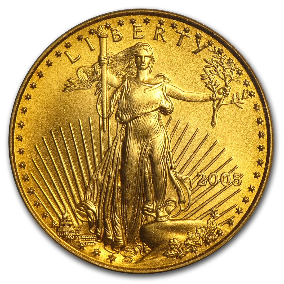 2005 1/4 oz American Gold Eagle MS-69 PCGS