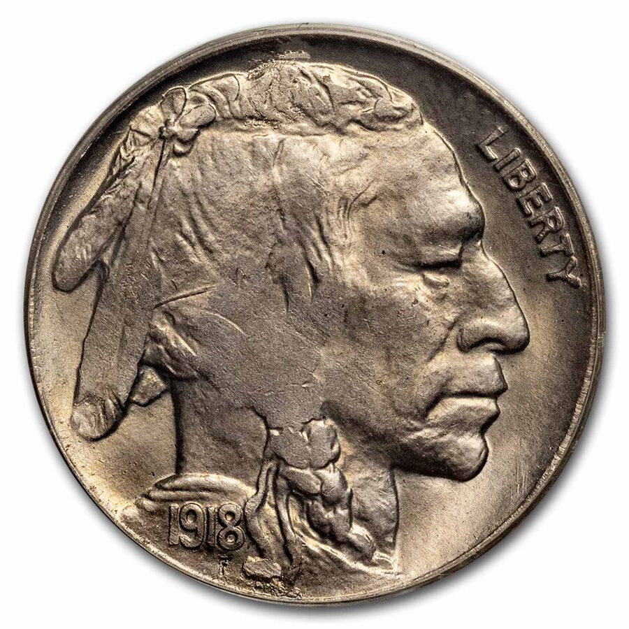 1918-D Buffalo Nickel MS-62 PCGS