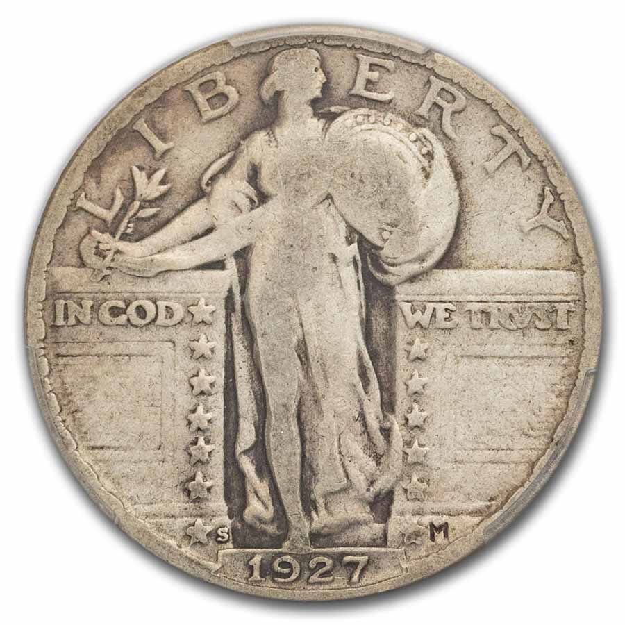 1927-S Standing Liberty Quarter Fine-12 PCGS