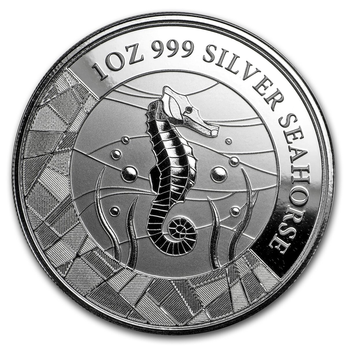 2018 Samoa 1 oz Silver Seahorse Reverse Proof Like Coin