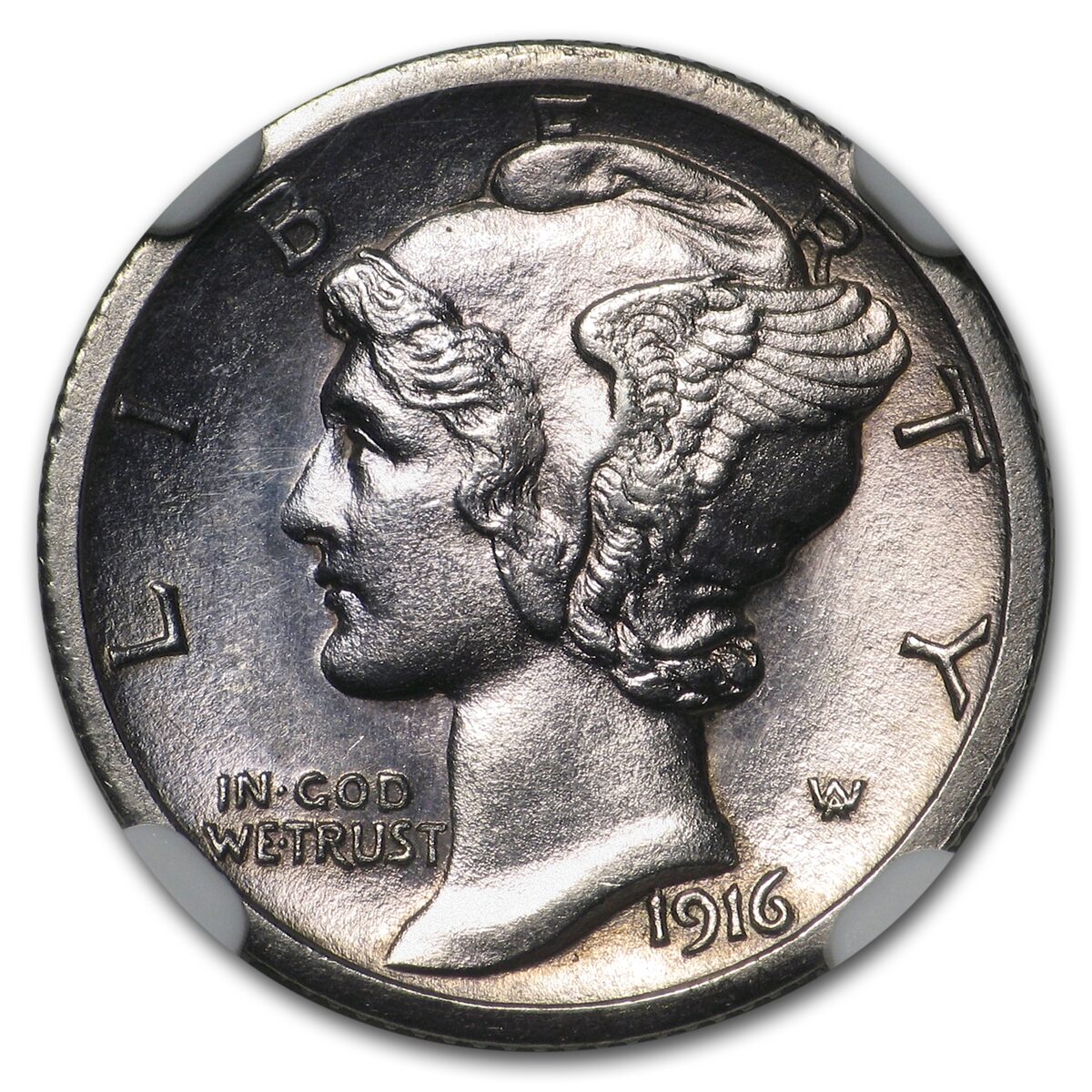 1916-S Mercury Dime MS-62 NGC (FB)