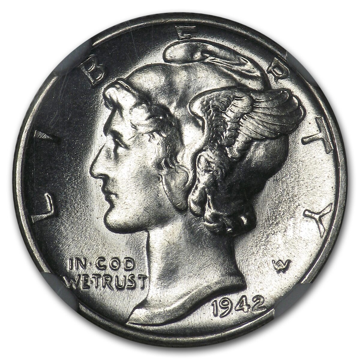 1942 Mercury Dime MS-66 NGC