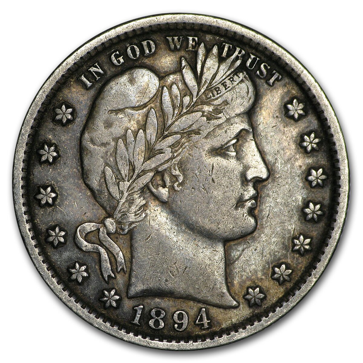 1894 Barber Quarter VF