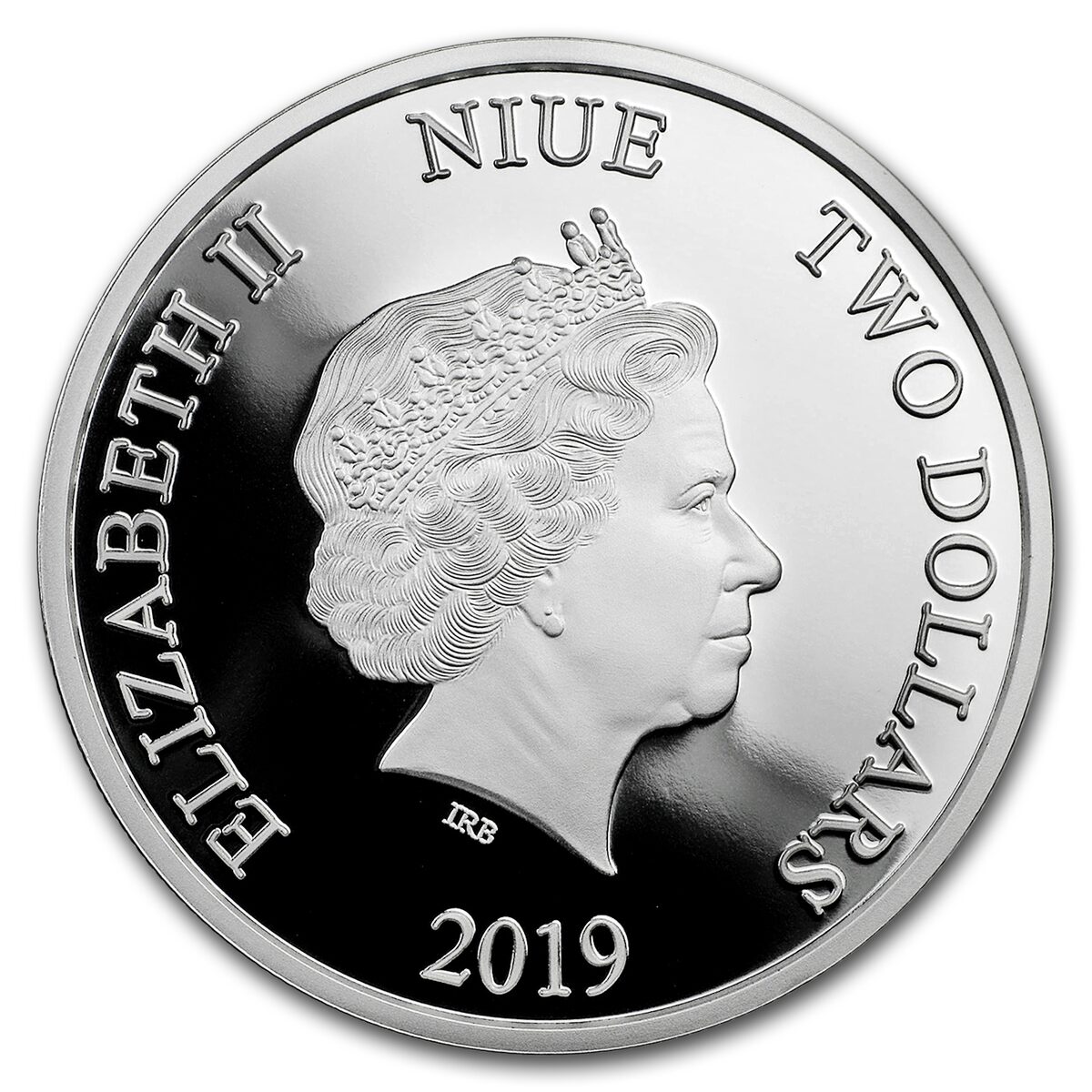 2019 Niue 1 oz Silver $2 Love is Precious Bluebirds