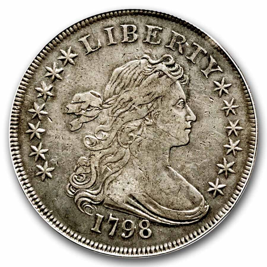 1798 Draped Bust Dollar Heraldic Eagle XF-40 PCGS