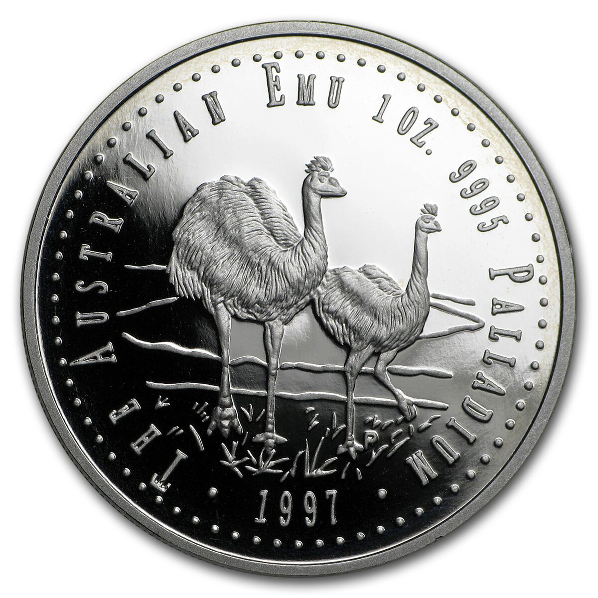 1997 Australia 1 oz Proof Palladium Emu