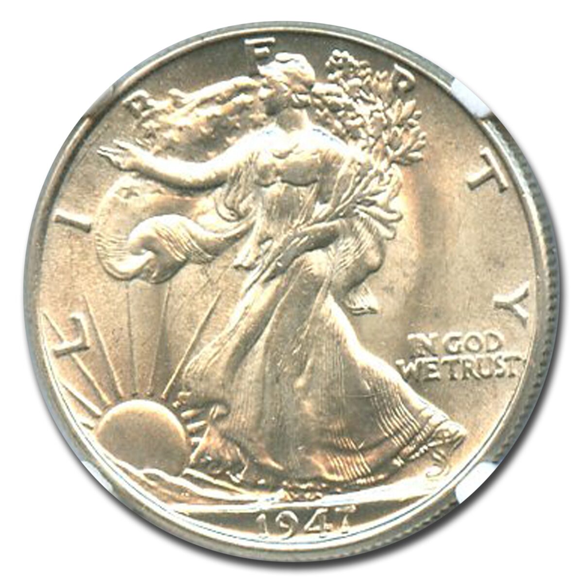 1947 Walking Liberty Half Dollar MS-63 NGC