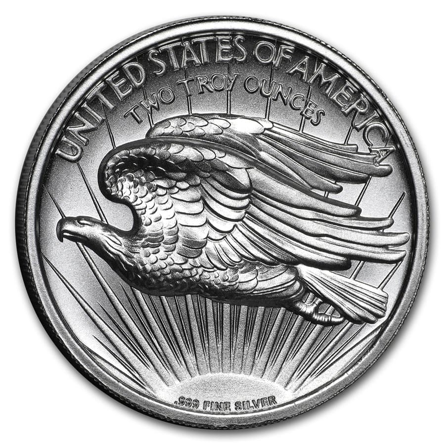 2 oz Silver High Relief Round - Saint-Gaudens