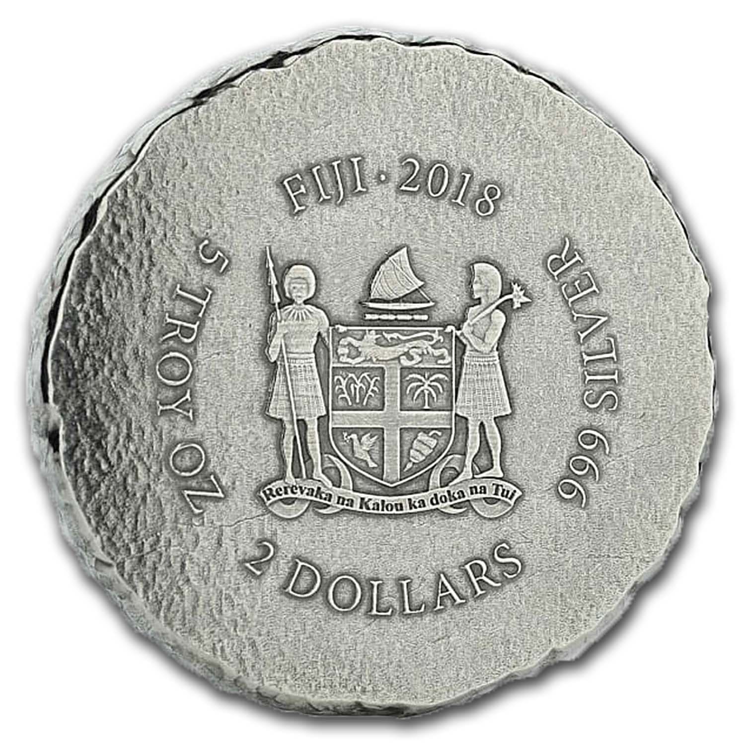 2018 Fiji 5 oz Silver Terracotta Army BU