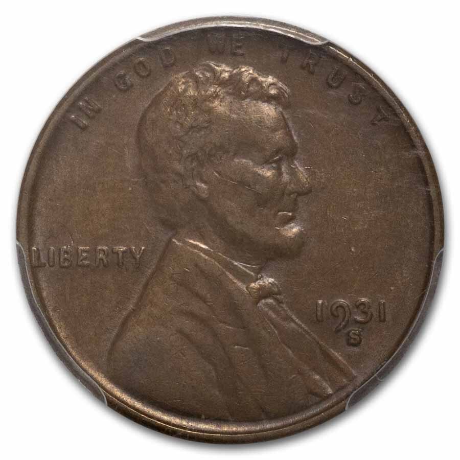 1931-S Lincoln Cent AU-58 PCGS