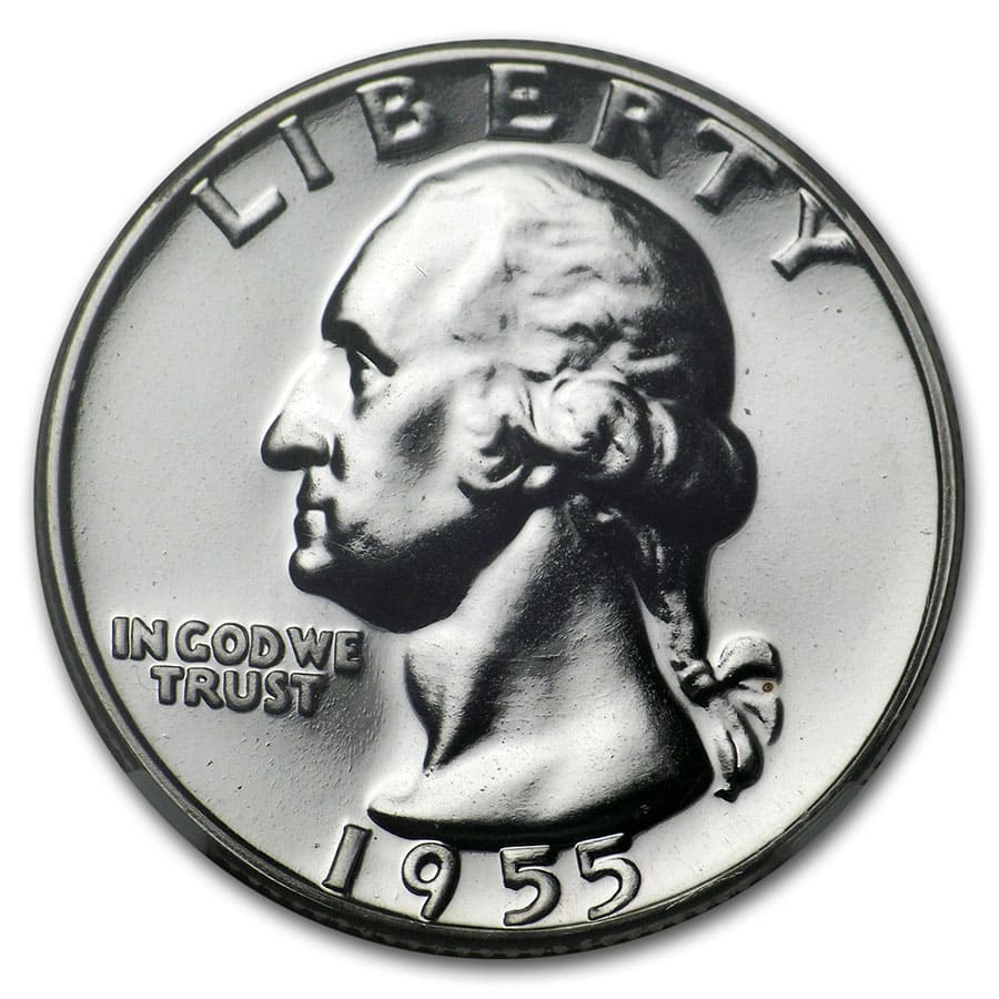 1955 Washington Quarter PF-68 NGC