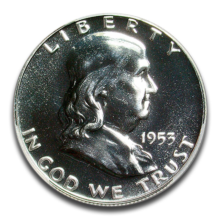 1953 Franklin Half Dollar PR-66 PCGS