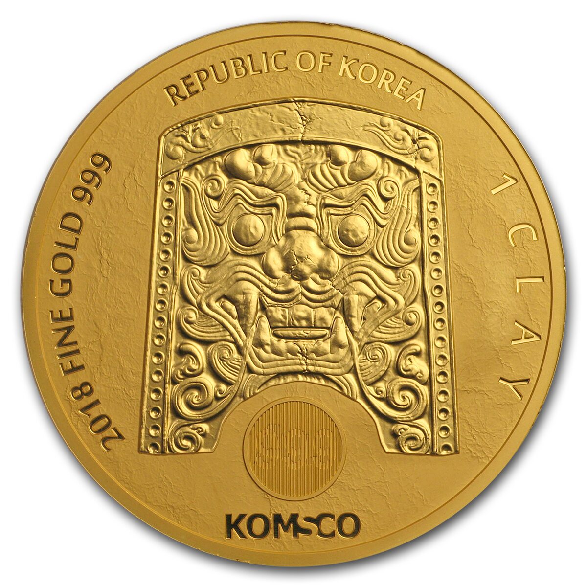 2018 South Korea 1 oz Gold ZI:SIN Canis BU