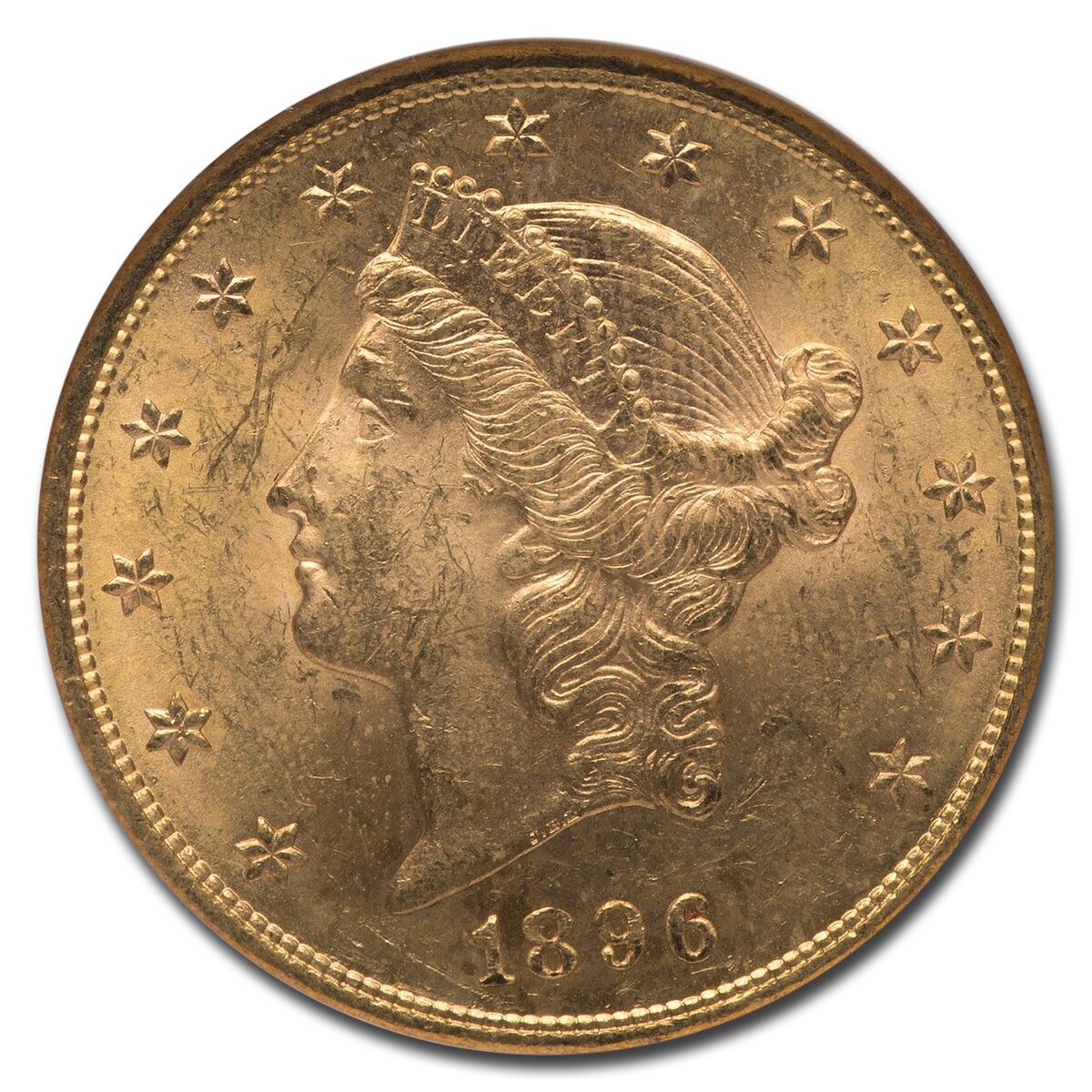 1896 $20 Liberty Gold Double Eagle MS-63 NGC