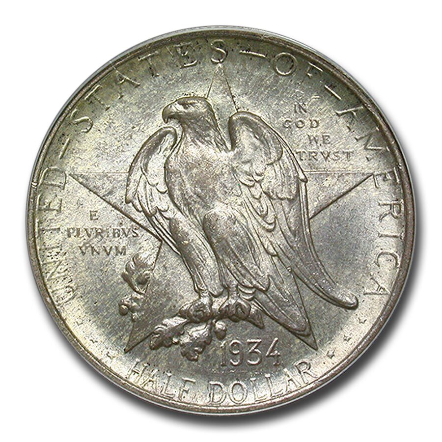 1934 Texas Centennial Commemorative Half Dollar MS-64 PCGS