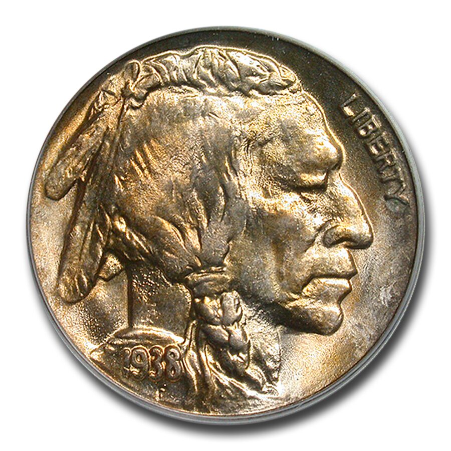 1938-D/S Buffalo Nickel MS-64 PCGS