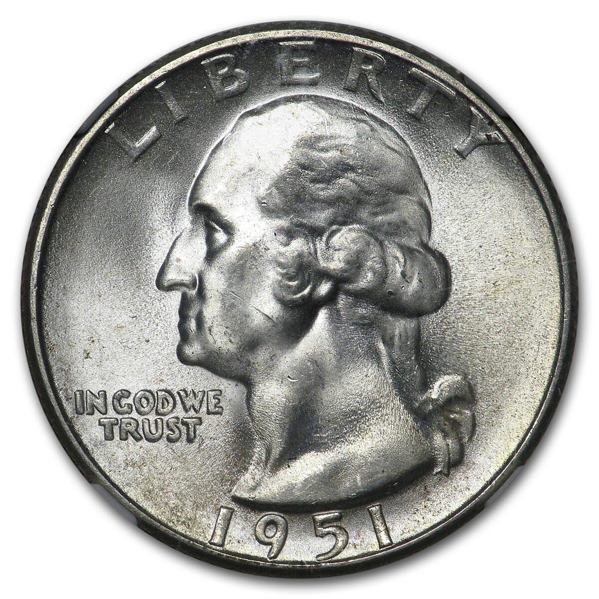 1951-S Washington Quarter MS-66 NGC