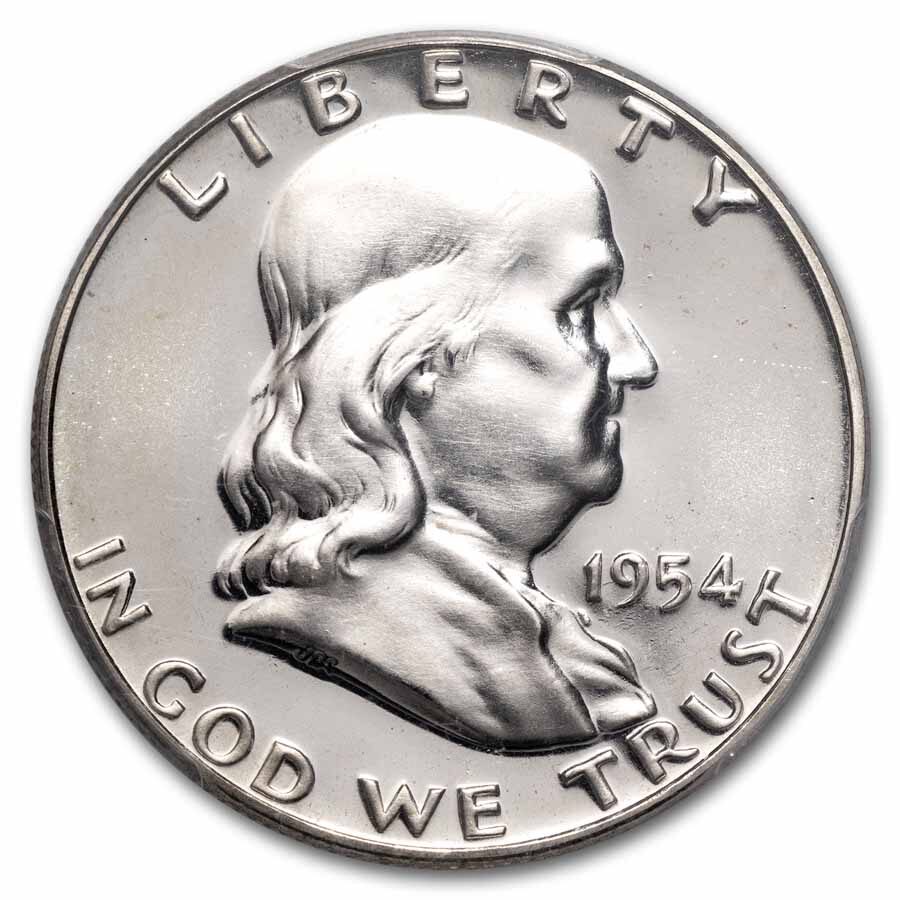 1954 Franklin Half Dollar PR-67 PCGS