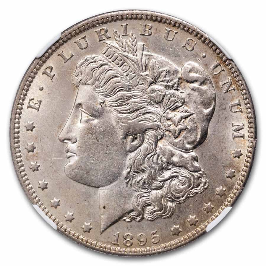 1895-O Morgan Dollar AU-58 NGC