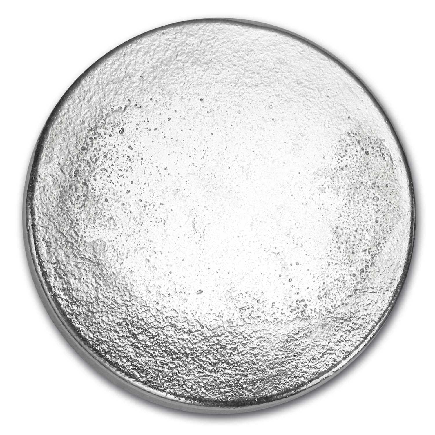 10 oz Cast-Poured Silver Round - 9Fine Mint