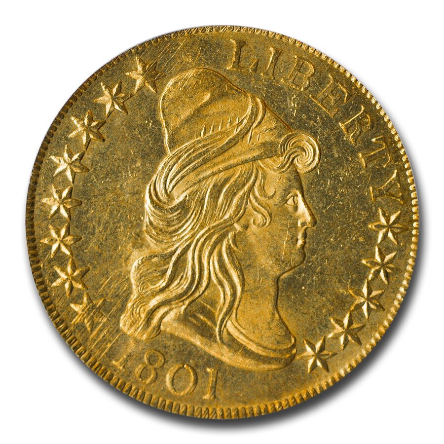 1801 $10 Turban Head Gold Eagle MS-63 PCGS