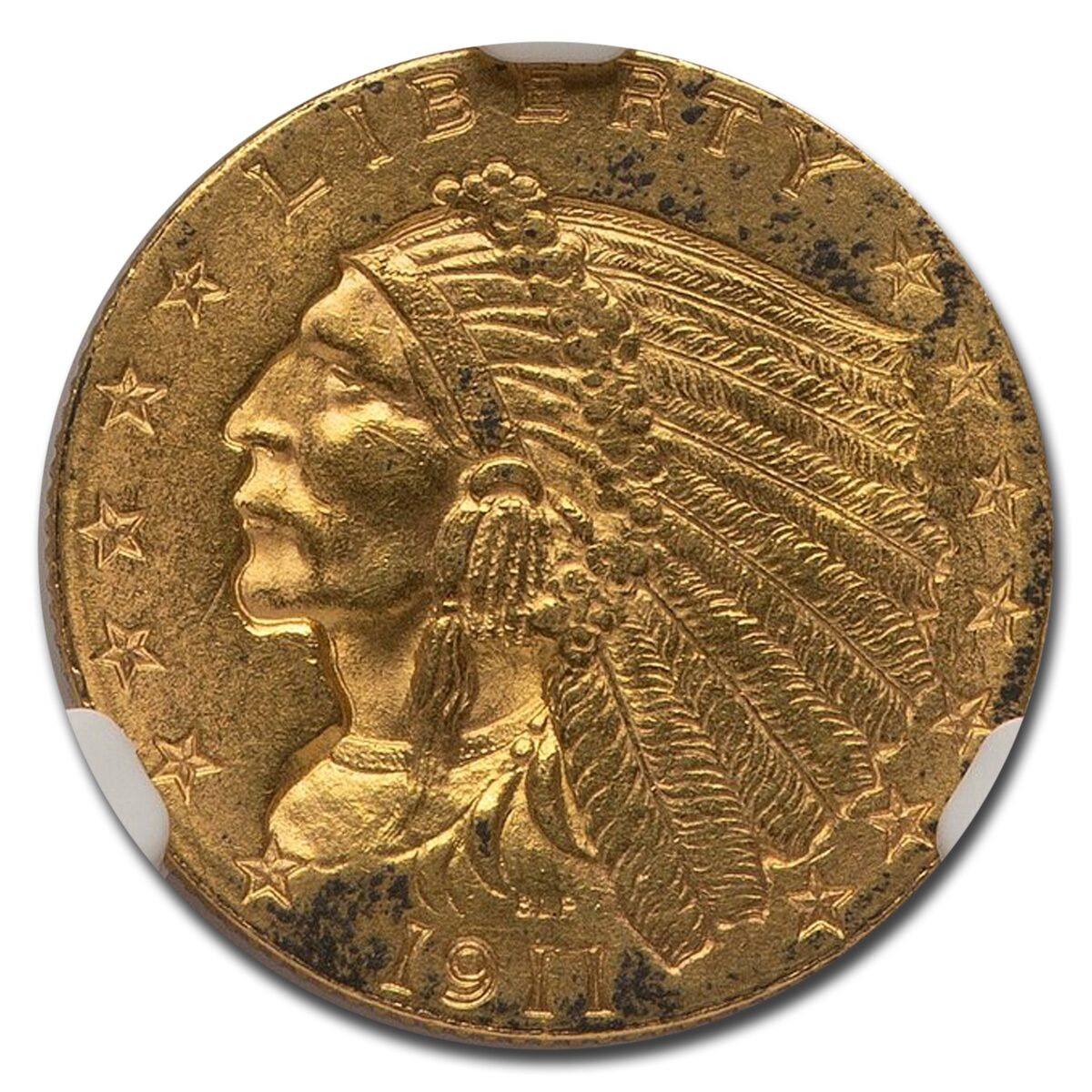 1911 $2.50 Indian Gold Quarter Eagle MS-61 NGC
