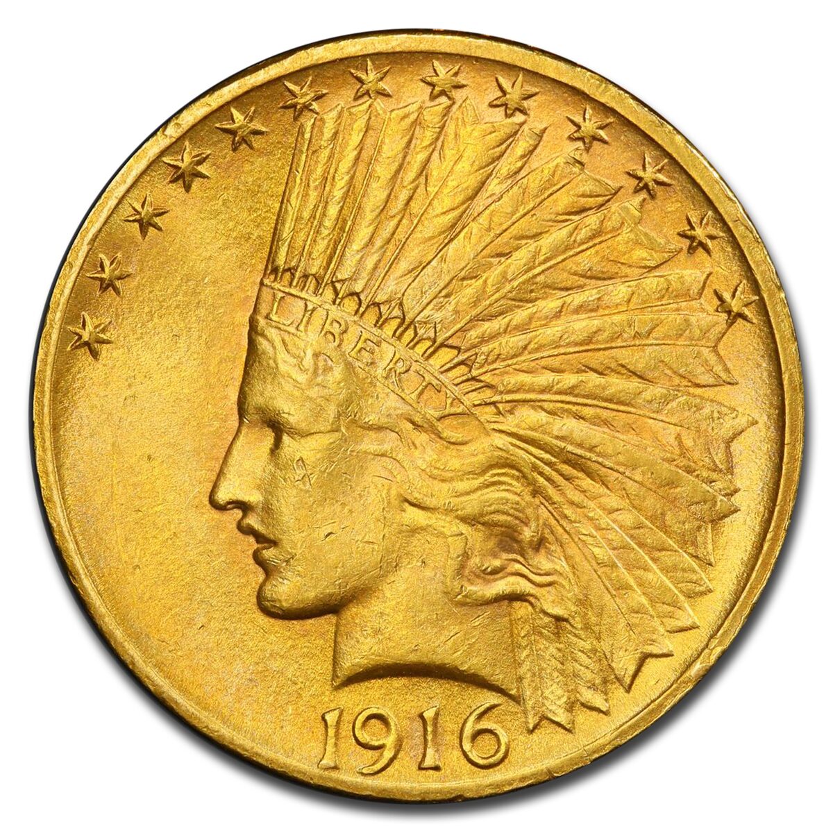 1916-S $10 Indian Gold Eagle MS-62 PCGS