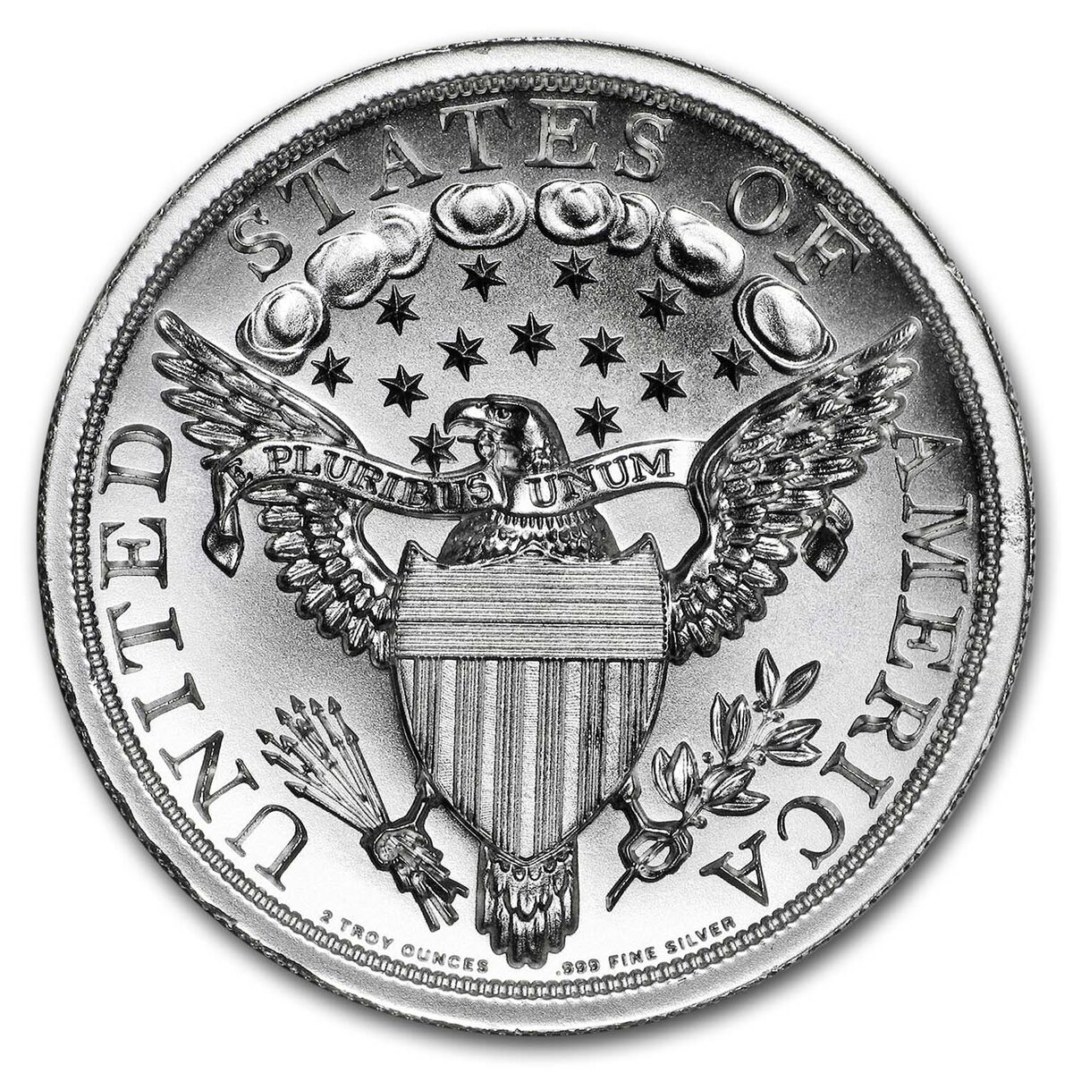 2 oz Silver High Relief Round - 1804 Dollar