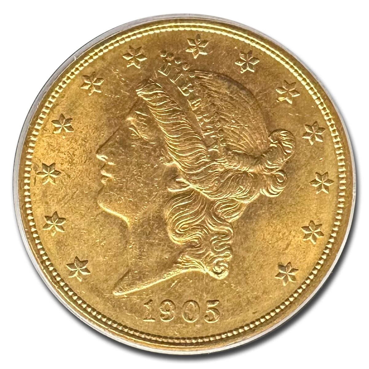 1905-S $20 Liberty Gold Double Eagle MS-62 PCGS