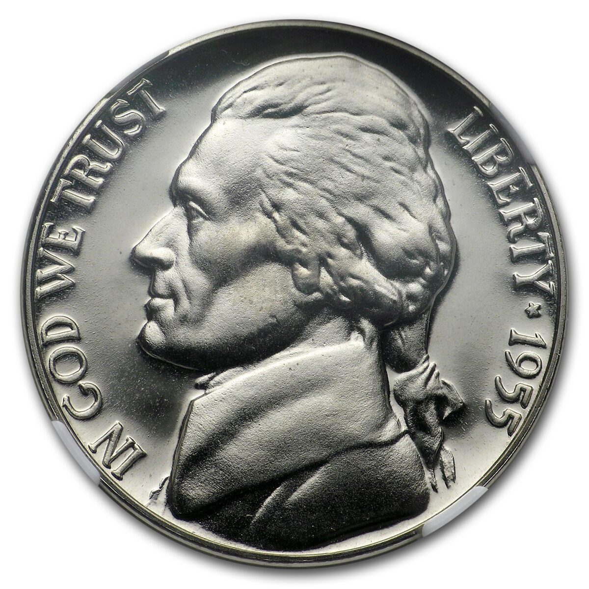 1955 Jefferson Nickel PF-69 Cameo NGC