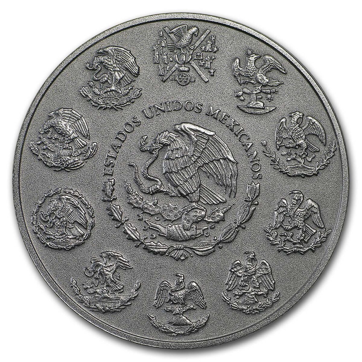 2018 Mexico 1 oz Silver Libertad Antiqued Finish