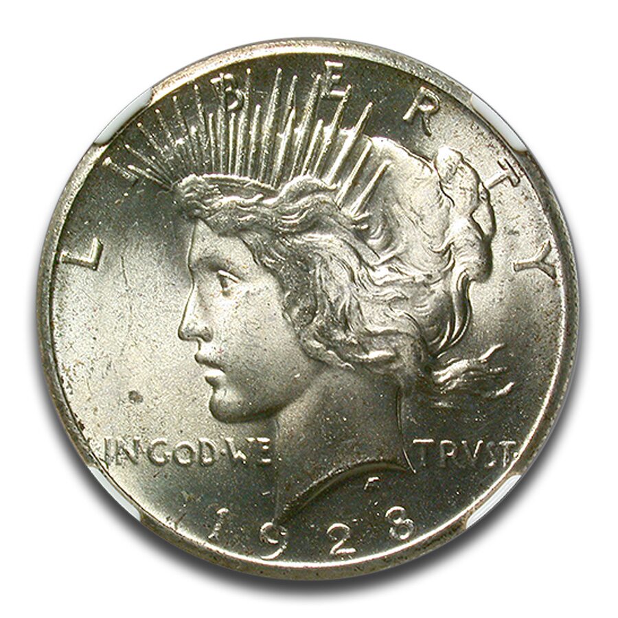 1928 Peace Dollar MS-65 NGC