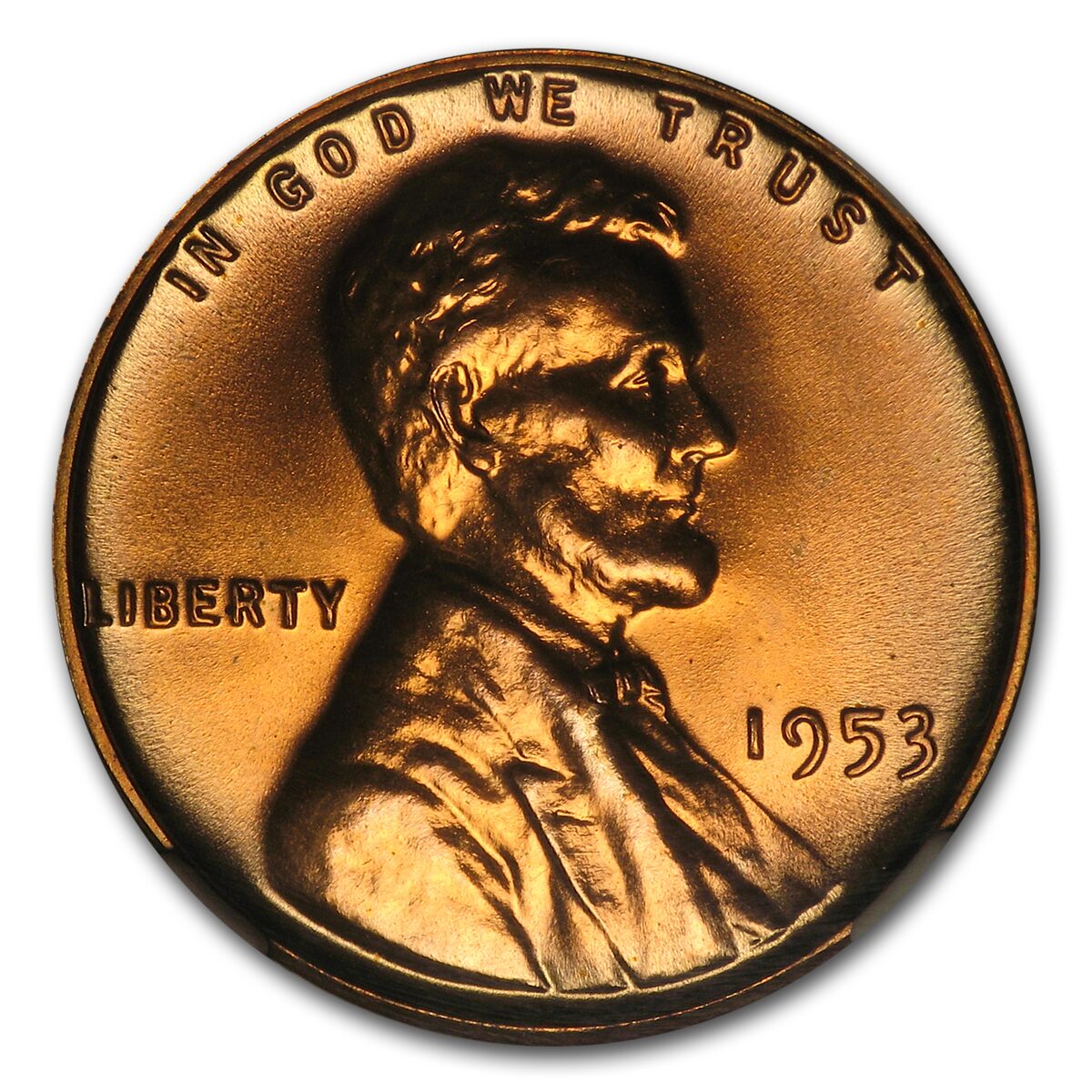 1953 Lincoln Cent PF-68 NGC (Red)
