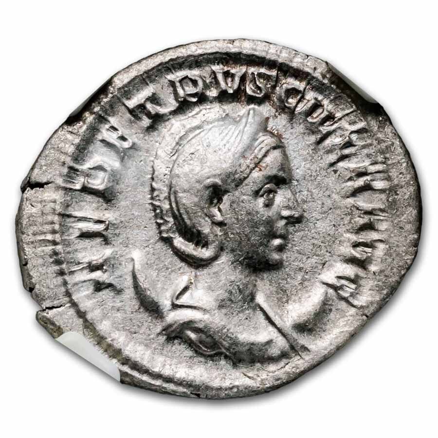 Roman Double Denarius Herennia Etruscilla (249-253 AD) XF NGC