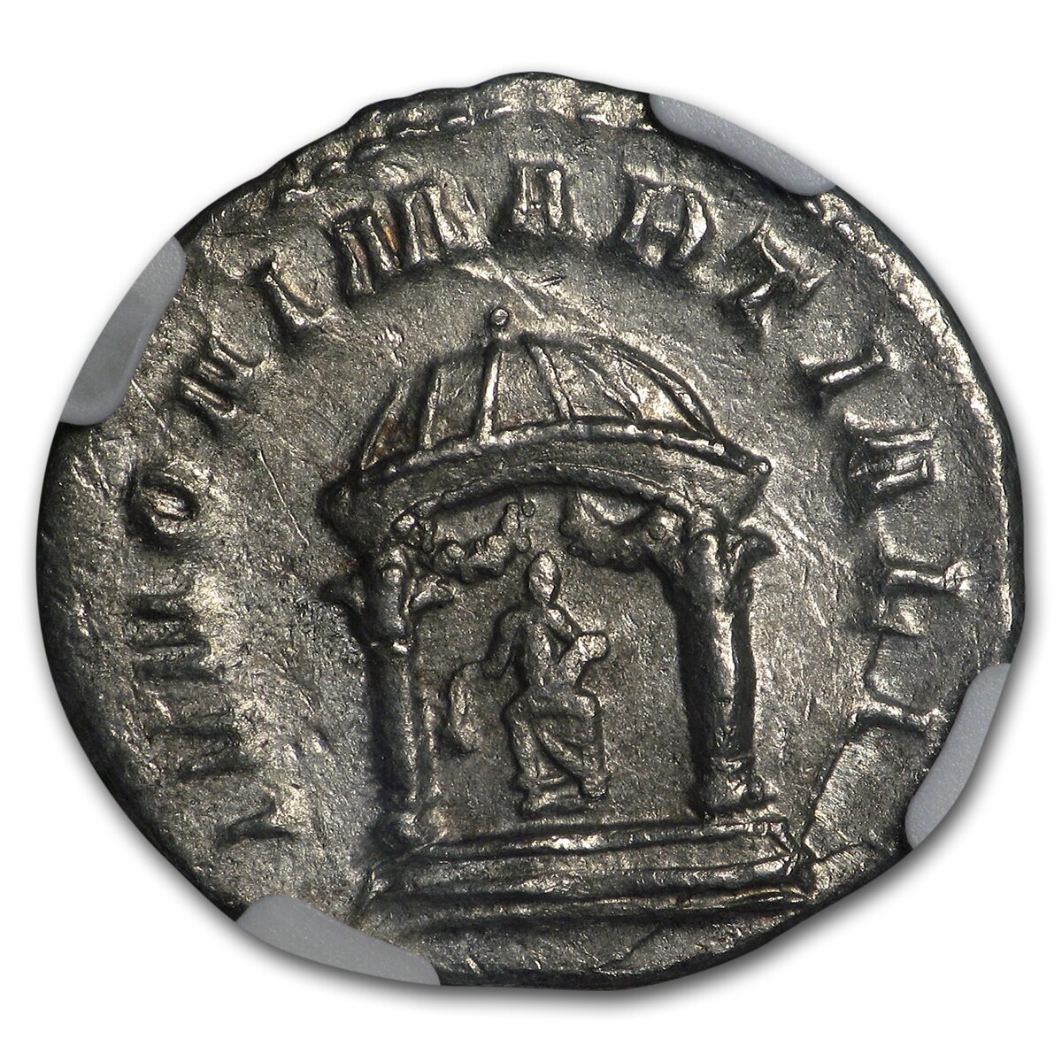 Roman Empire Dbl. Denarius Emp. Volusian (251-253 AD) AU NGC