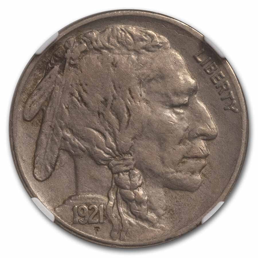 1921-S Buffalo Nickel XF-45 NGC