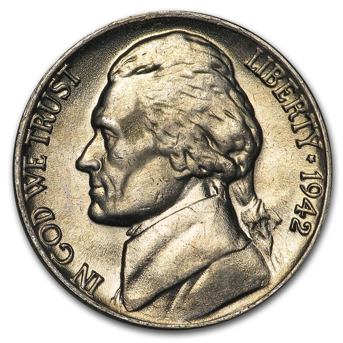 1942 Jefferson Nickel BU