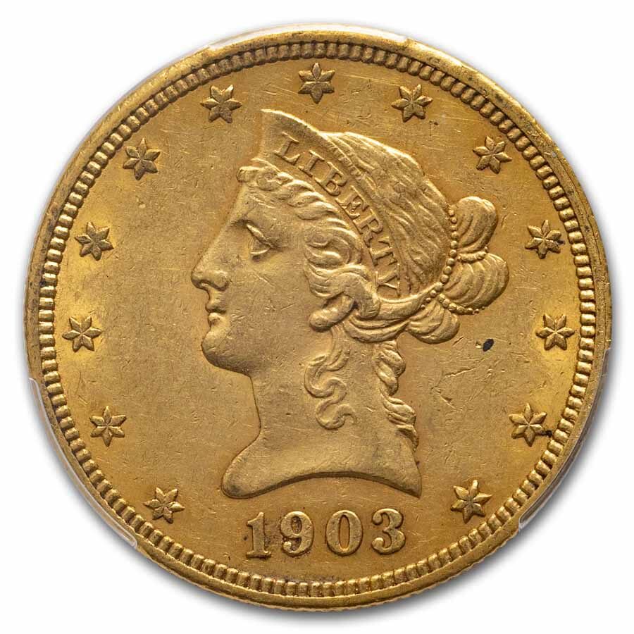 1903-O $10 Liberty Gold Eagle AU-55 PCGS