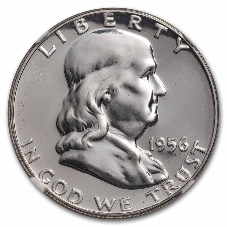 1956 Franklin Half Dollar Type-II PF-69 NGC