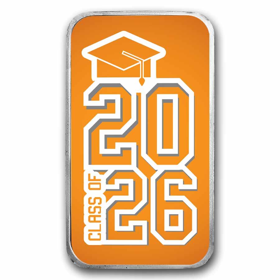 1 oz Silver Colorized Bar - APMEX (Class of 2026, Modern Design)
